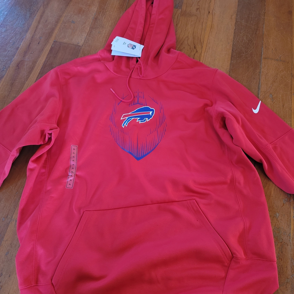 Nike Red Hoodie with Buffalo Graphic